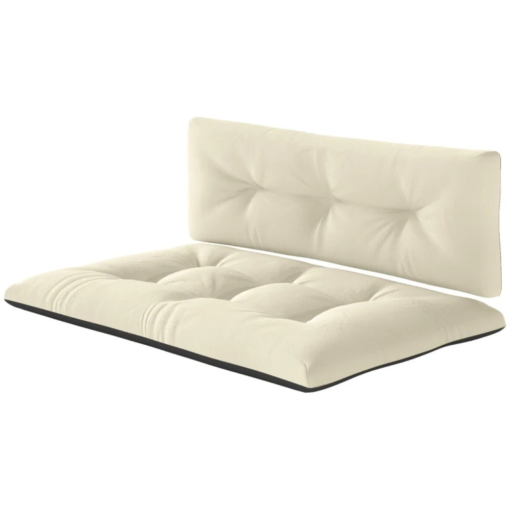 English Elm Thick Tufted Outdoor Pallet Seat and Back Cushions Fade Resistant Polyester Fill T3971P443820