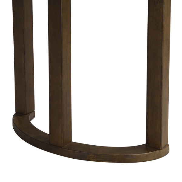 English Elm Christopher Knight Home® - 69 69 INCHES DINING TABLE - Sleek Solid Wood & MDF Rectangular Table with U-Shaped Trestle Base, Seats 6 Walnut N771P256927T