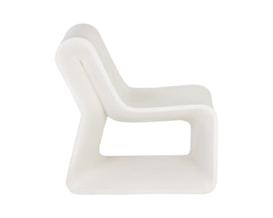 Sunpan ODYSSEY Lounge Chair - Sculptural White Seating for Modern Spaces, Ergonomic Comfort & Style 106445