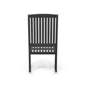 English Elm Christopher Knight Home® - Acacia Outdoor Porch Rocking Chair – Durable Acacia Hardwood, Rustic Slat Design, Smooth Rocking Motion DARK GREY 65490.00DGRY