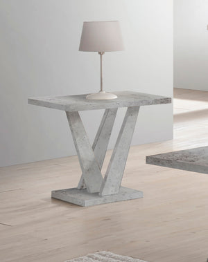 English Elm 3PC Rustic Modern Coffee Table Set with Built-In Shelf, Dark Wood Grain Finish for Living Room Gray 45 L x 25 W x 4.5 H B011P405685