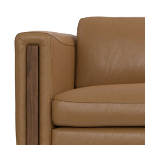 English Elm Richard 83-Inch Genuine Leather Sofa - Eco-Friendly, Durable Comfort For Modern Living Rooms B136P364288-GIGA