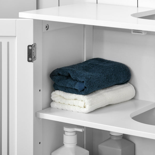English Elm kleankin Wall-Mounted Medicine Cabinet with Mirror — Stainless Steel Waterproof Storage, Soft-Close Doors, 15x24 White W2225P200766