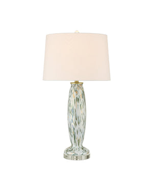 Currey & Company Motte Table Lamp - Mesmerizing Opalescent Glass Design With Elegant Shade, Perfect For Any Decor Multi,Color Glass ,Optic Crystal 6000-1013-currey-company