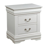 English Elm White 2-Drawer Nightstand