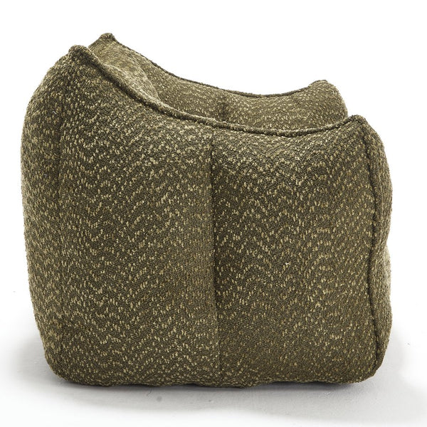 English Elm Sofa plush beanbag chair with superfiber cover and resilient foam filling for ultimate home comfort and relaxation Olive Green W1996P252266