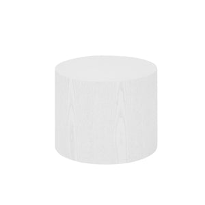 English Elm MDF White Nesting Side Tables Set of 2 — Walnut/Oak Veneer, No-Assembly, Versatile Living Room/BEDROOM Accent (Pair) W876P178467