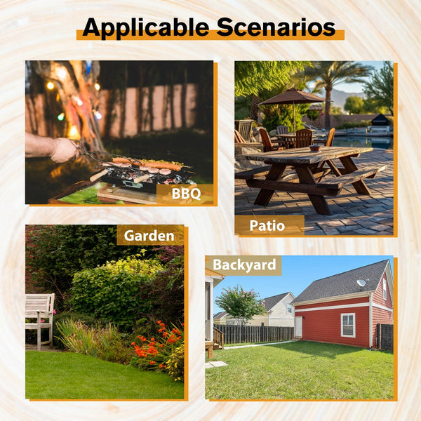 English Elm 8 Fir Wood Picnic Table with 2 Benches, Brown Outdoor Dining Set for 8, 2220lb Capacity, Umbrella Hole W1422P196395