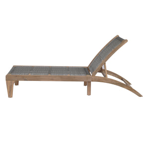 English Elm Christopher Knight Home® - BENFIELD Chaise Lounge Light Brown Acacia Wood Wicker Weather-Resistant Reclining Outdoor Seat 77" N776P294279G