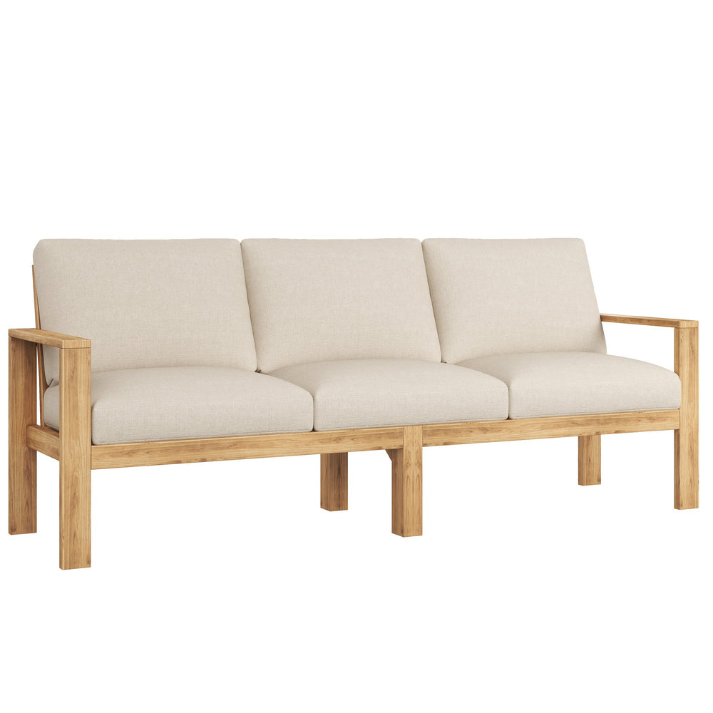 English Elm Christopher Knight Home® - Outdoor 4-Piece Acacia Sectional Patio Sofa Set - Stylish, Weather-Resistant Comfort For Your Space N757S438059B