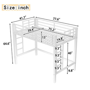 English Elm Twin Floor Bed Solid Pine Frame with Guardrails and Door for Safe Kid Sleep W1580P435703
