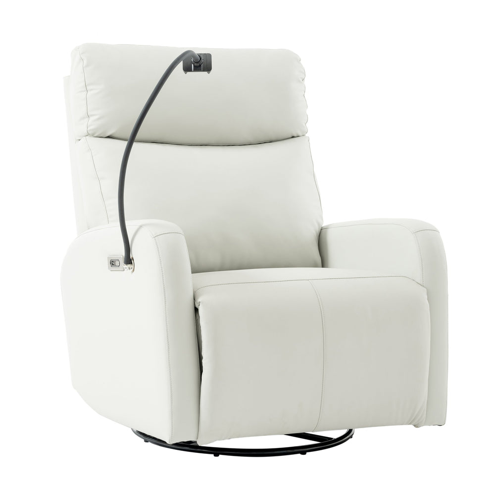 English Elm 270° Power Swivel Rocker Recliner Chair - Electric Glider With Usb Ports For Ultimate Comfort & Style W1028S00028