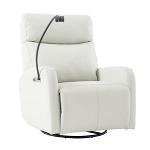English Elm 270° Power Swivel Rocker Recliner Chair - Electric Glider With Usb Ports For Ultimate Comfort & Style W1028S00028