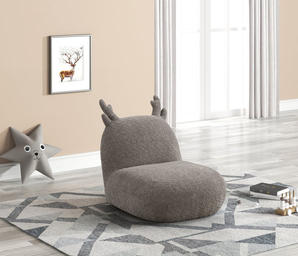 English Elm Weston Plush Chenille Deer Kids Chair with Sculpted Antlers & Ears — Cozy Woodland Accent Seat, 21.5" B061P236753