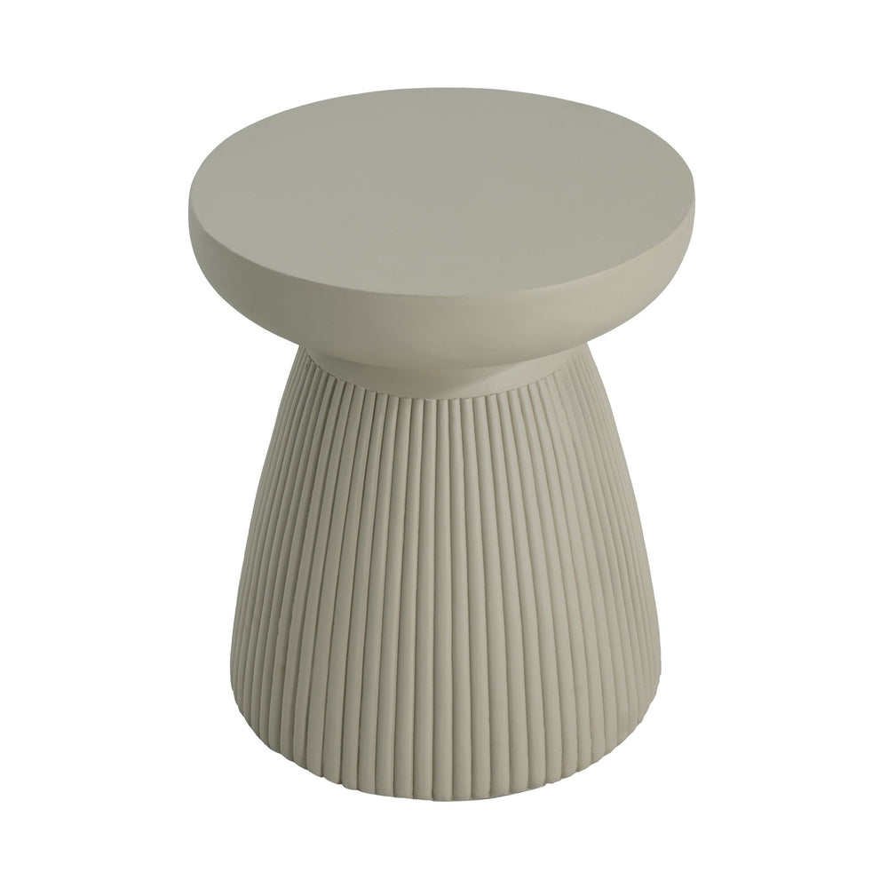 English Elm Christopher Knight Home® - 20''H Sand MGO Side Table - Weatherproof Magnesium Oxide Round End Table for Indoor & Outdoor Use N772P197399S