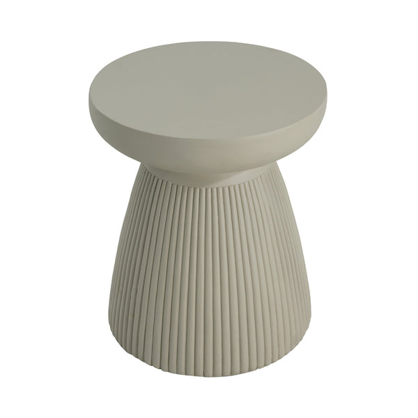 English Elm Christopher Knight Home® - 20''H Sand MGO Side Table - Weatherproof Magnesium Oxide Round End Table for Indoor & Outdoor Use N772P197399S