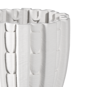 Fluted Ceramic Vase - A Contemporary Masterpiece Blending Ancient Craftsmanship with Modern Design