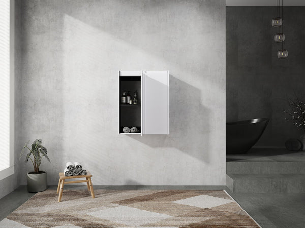 English Elm 12" Bathroom Side Cabinet - Sleek Wall-Mounted Design With Soft-Close Doors For Organized Storage W999S00278