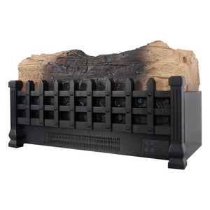 English Elm 20 Inch Freestanding Electric Fireplace Heater with 3d Flame Effect for Indoor Rooms W1769P304057