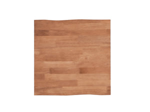 English Elm Natural Rattan Wood Armchair & Square End Table Set — 2-Piece Living Room Accent with Rubberwood Craftsmanship and Cozy Seat B2726S00567