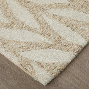 Feizy Rugs Wallace Hand-tufted Wool Rug - Durable, Stylish Floral & Botanical Design For Modern Interiors Tan,Ivory Wool Wal8a37fbge000f00