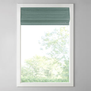 English Elm Printed Faux Silk Room Darkening Cordless Roman Shade | OEKO-TEX, Thermal Foam Backing, Easy Care B035129684