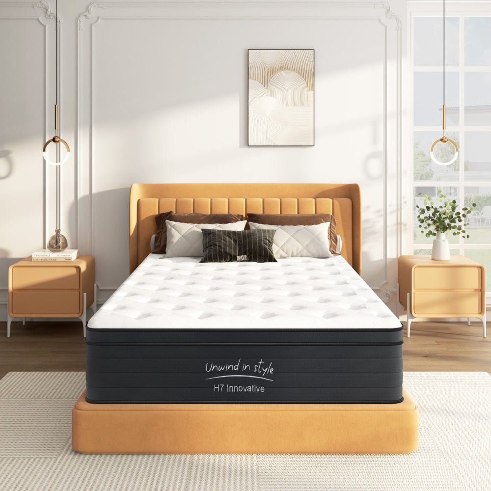English Elm Full Size 12 Inch Hybrid Mattress Pocketed Spring Memory Foam Medium Firm Sleep W2889P453495