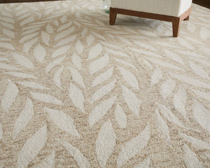 Feizy Rugs Wallace Hand-tufted Wool Rug - Durable, Stylish Floral & Botanical Design For Modern Interiors Tan,Ivory Wool Wal8a37fbge000f00