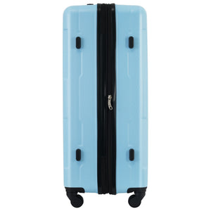 English Elm 2 Piece Abs Hard Shell Spinner Luggage Set with Tsa Lock Expandable Suitcases Light Blue N732P198745N