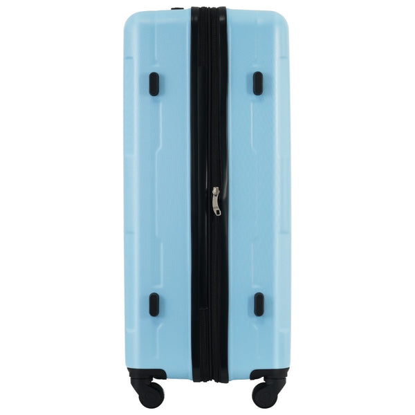 English Elm 2 Piece Abs Hard Shell Spinner Luggage Set with Tsa Lock Expandable Travel Suitcases Light Blue N732P198744N