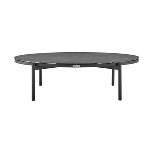 English Elm Novante Aluminum and Ceramic Outdoor Coffee Table - Lightweight, Rust-Resistant, All-Weather 52x29x16" B2736P354327