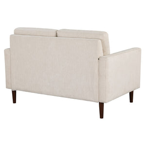 OSP Home Furnishings Grayburn Mid-Century Loveseat Cream