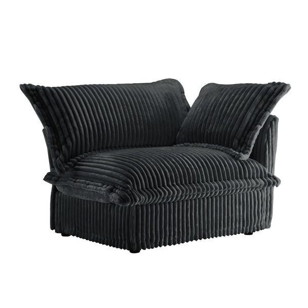 English Elm Koala Corduroy Right Facing Sectional Sofa Deep Seat High Back Living Room Lounge W3041P292346