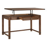 OSP Home Furnishings Baton Rouge Lift Desk Brushed Walnut