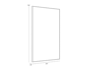 Sunpan FACE TO FACE Diptych Canvas Art Set - 40" x 60" Black Floater Frames with Gold Trim Accents A0394