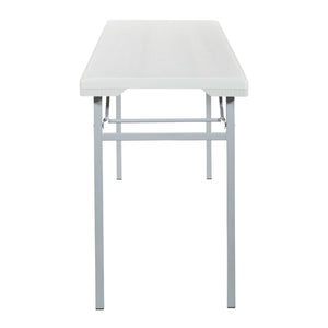 OSP Home Furnishings Resin Folding Training Table with Steel Frame for Classrooms Events and Workspaces BT22