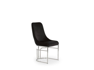 English Elm Emrald Modern Velvet Dining Chairs - Plush Comfort With Black Steel Legs For Chic Home Accent B009P298425