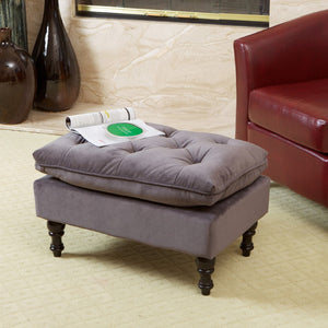 Christopher Knight Home® - Noble House - Jeremy Contemporary Button Tufted Fabric Ottoman