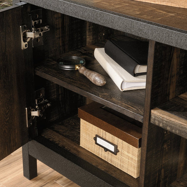 English Elm Credenza, Stylish Brown Finish Tv Stand For Screens Up To 60" With Flexible Storage & Organization B356P367781