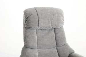 English Elm 010-Ergonomic Recliner Chair with Ottoman — 360° Swivel Lounge, Chenille Comfort, Heated Seat, Massage, Adjustable Backrest Grey W2636P262448