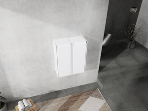 English Elm 12" Bathroom Side Cabinet - Sleek Wall-Mounted Design With Soft-Close Doors For Organized Storage W999S00278