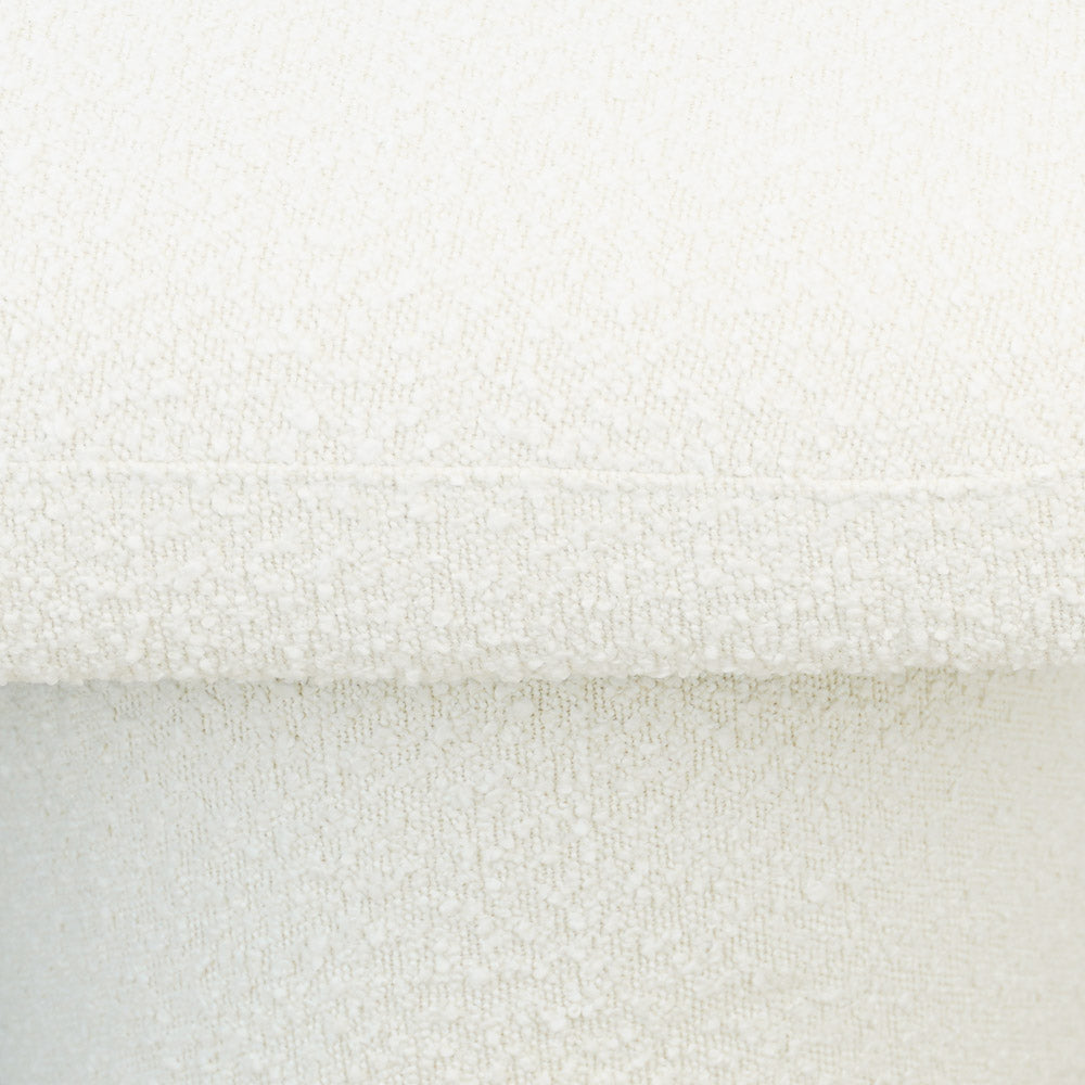 English Elm Ashcroft Furniture - Randolph Ivory Boucle Bench with Plush Upholstery, Solid Wood Frame, Minimalist Japanese Design Elegance B183P281177