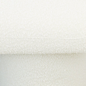 English Elm Ashcroft Furniture - Randolph Ivory Boucle Bench with Plush Upholstery, Solid Wood Frame, Minimalist Japanese Design Elegance B183P281177