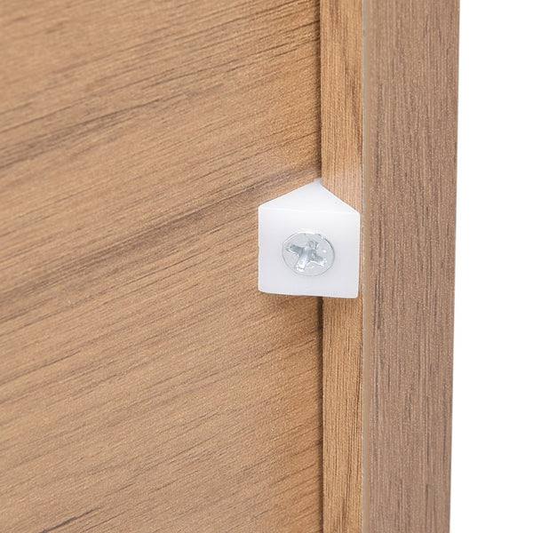 English Elm Rattan 6-Drawer Double Dresser with Handwoven PE Rattan Fronts, Wood Top, Copper Pulls, Spacious Storage Natural T3623P411337