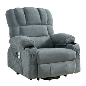 English Elm Power Electric Massage Lift Lounge Chair For Seniors - Heated Vibration, Usb Port & Reclining Comfort W1521P302634-GIGA