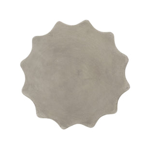 English Elm Christopher Knight Home® - CANIS Grey Side Table – Magnesium Oxide Concrete Outdoor End Table with Sunburst Top & Hourglass Shape 69458.00CONRT