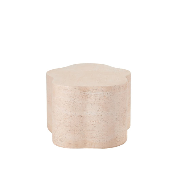 English Elm Cloud-shaped Mgo Coffee Table Travertine Finish Sculptural Indoor Outdoor Lounge N772P379524T