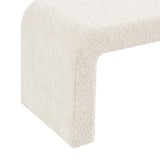 INK+IVY Steve Casual Boucle Waterfall Bench II105-0569 Cream