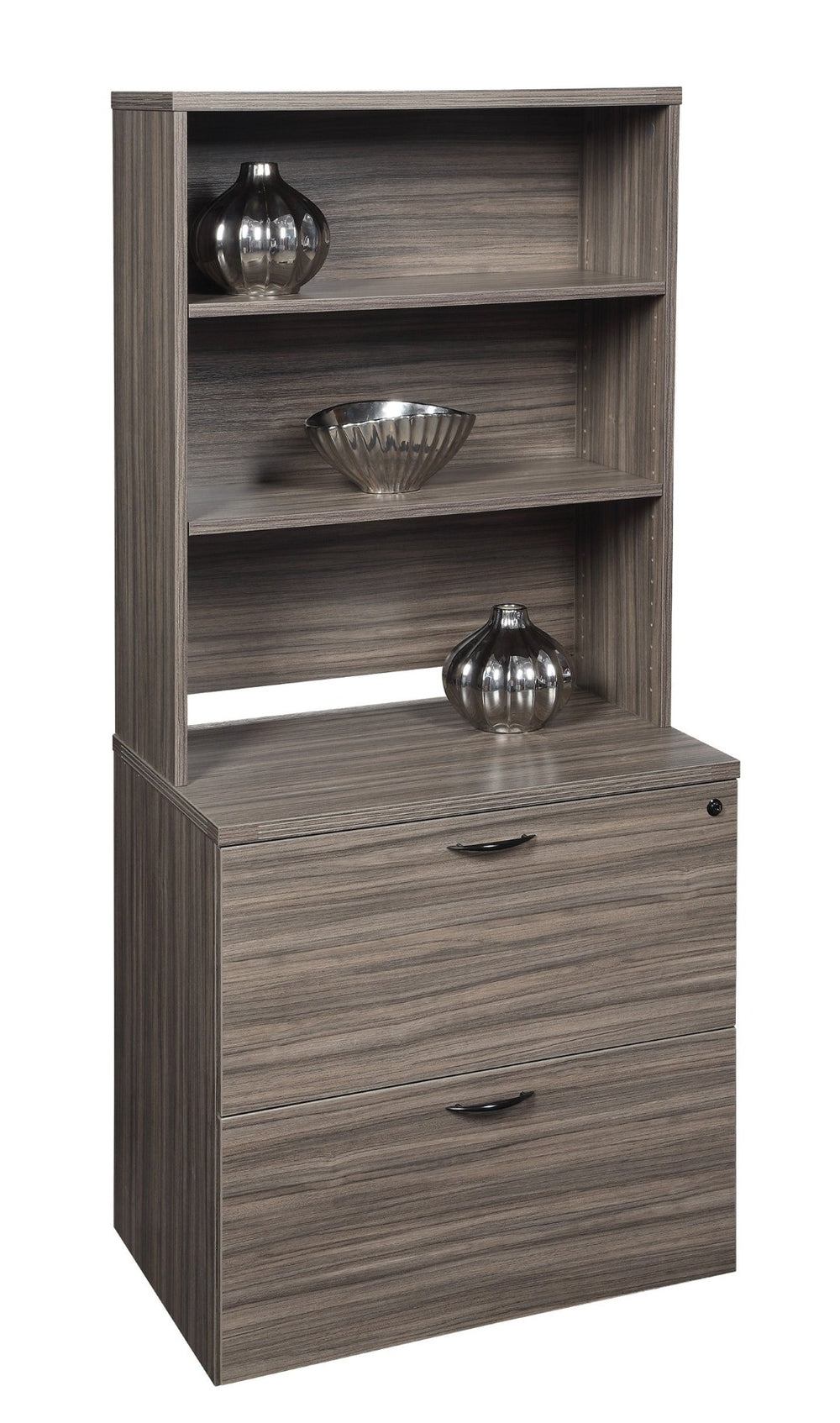 OSP Home Furnishings Lodi 2-drawer Lateral File Cabinet Modern Modular Storage for Home Office Spaces LOD-12-URB