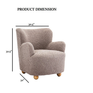 English Elm Contemporary Swivel Chair with Curved Backrest and Metal Legs, Blue Fabric, Contrast Welt Accent Mushroom 31 L x 33 W x 33 H B2741P391216